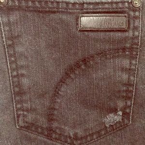 Black rolled-bottom Joes Jeans “Chelsea”